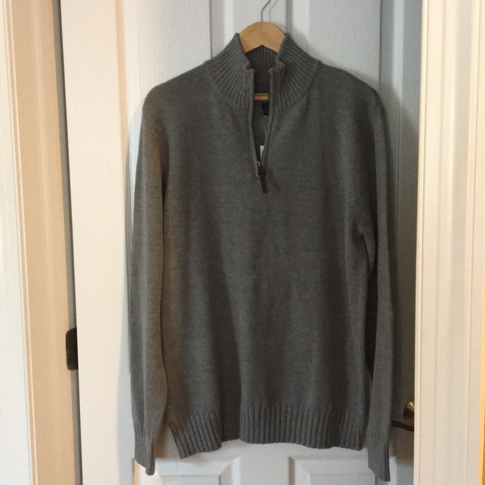 Prince & Fox half zip gray sweater, Men's L